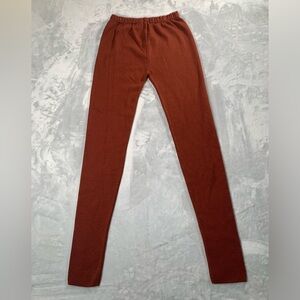 Rust Red Knit Leggings
